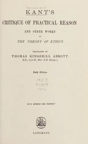 Cover — Critique of Practical Reason