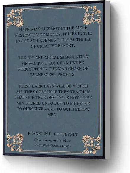 Cover — First Inaugural Address