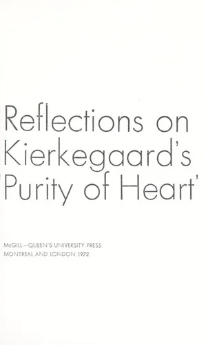 Cover — Purity of Heart Is to Will One Thing