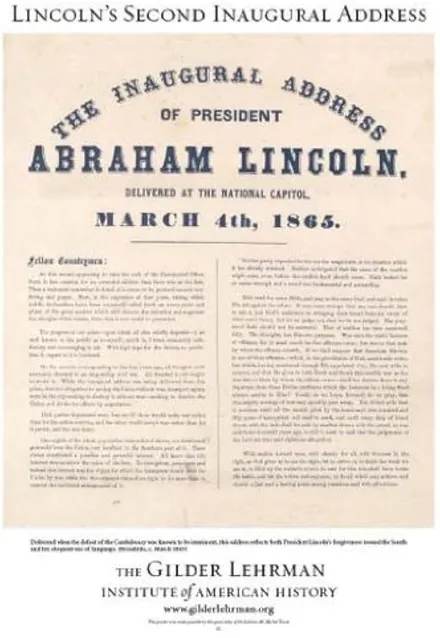 Cover — Second Inaugural Address, 1865