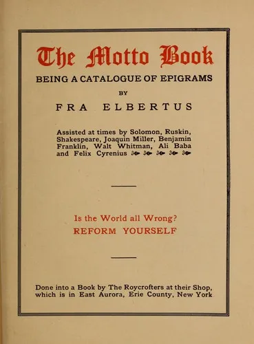 Cover — The Motto Book