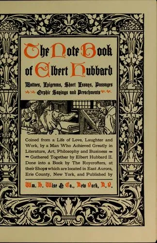 Cover — The Note Book of Elbert Hubbard