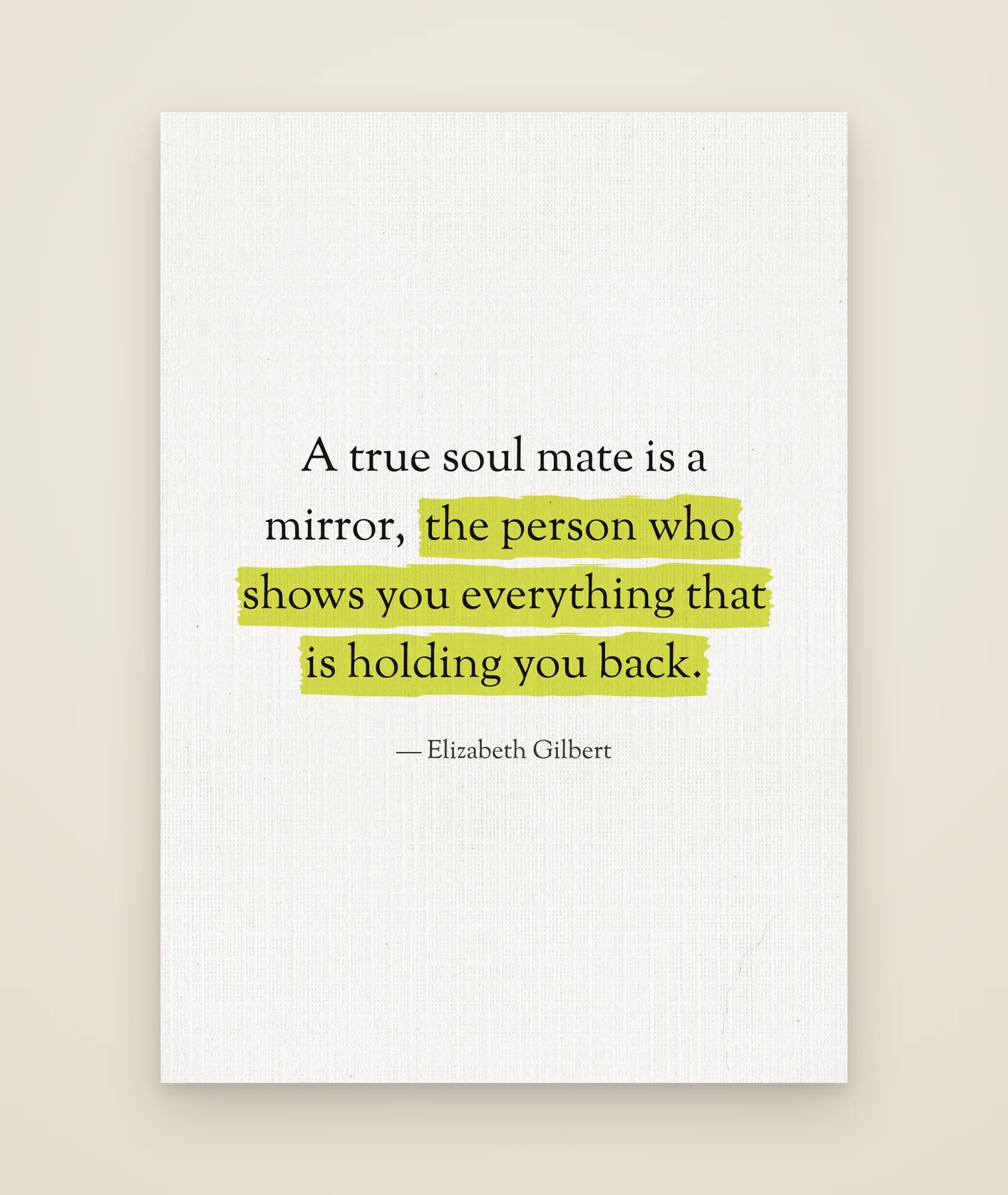 A true soul mate is a mirror, the person who shows you everything that is holding you back.