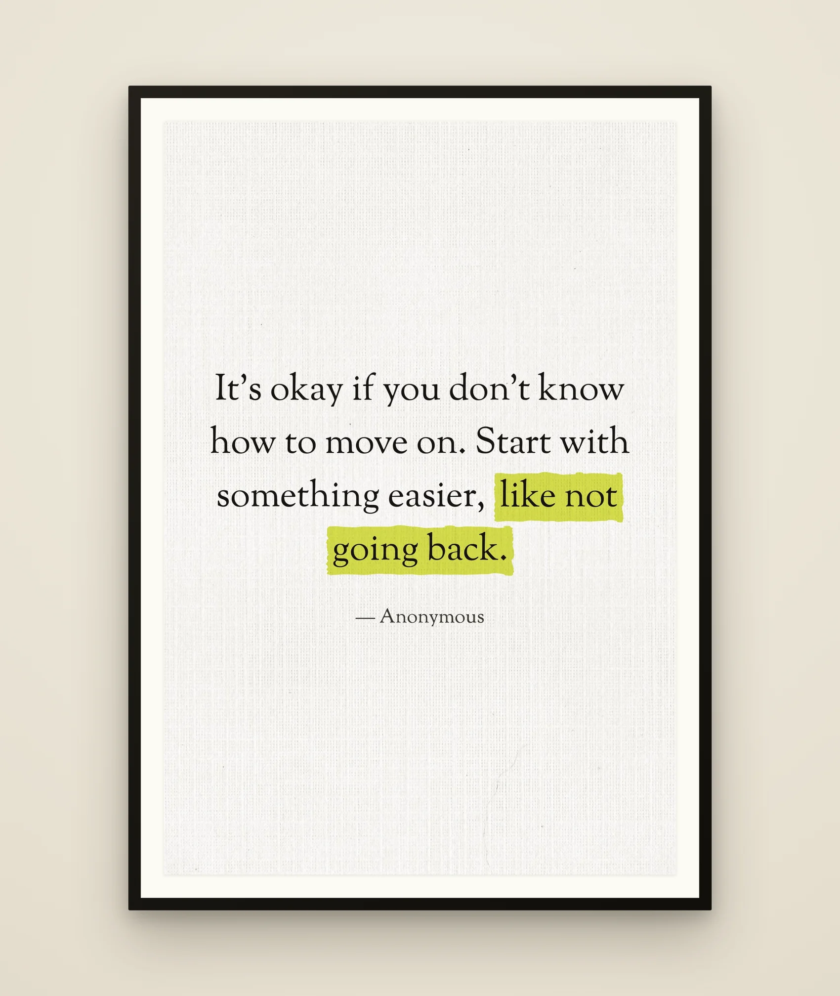 It's okay if you don't know how to move on. Start with something easier, like not going back.